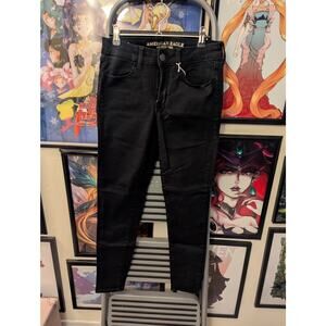 American Eagle Black Super Super Stretch X Jegging Sz 6